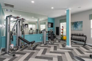 Our 24 hour fitness center with equipment