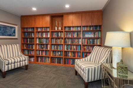 Resident reading room