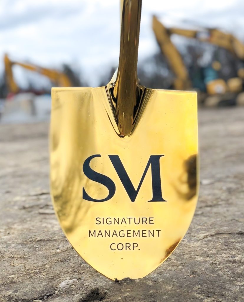 Breaking ground gold shovel