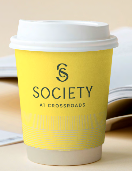 coffee cup with brand